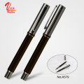 Luxury gift pen set fashion design black classical metal ball pen gel pen